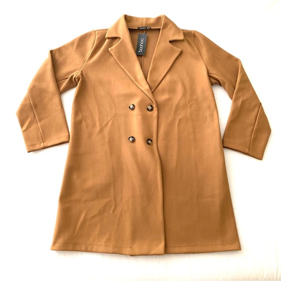 Boohoo Wool Look Coat - Picture 3 of 12